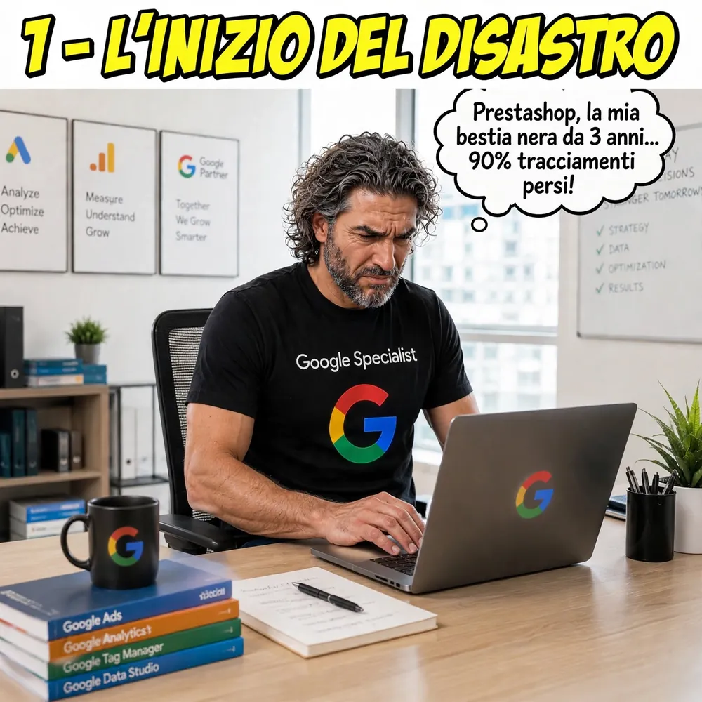 Capitolo 1 - L'inizio del disastro: Prestashop e tracciamenti persi