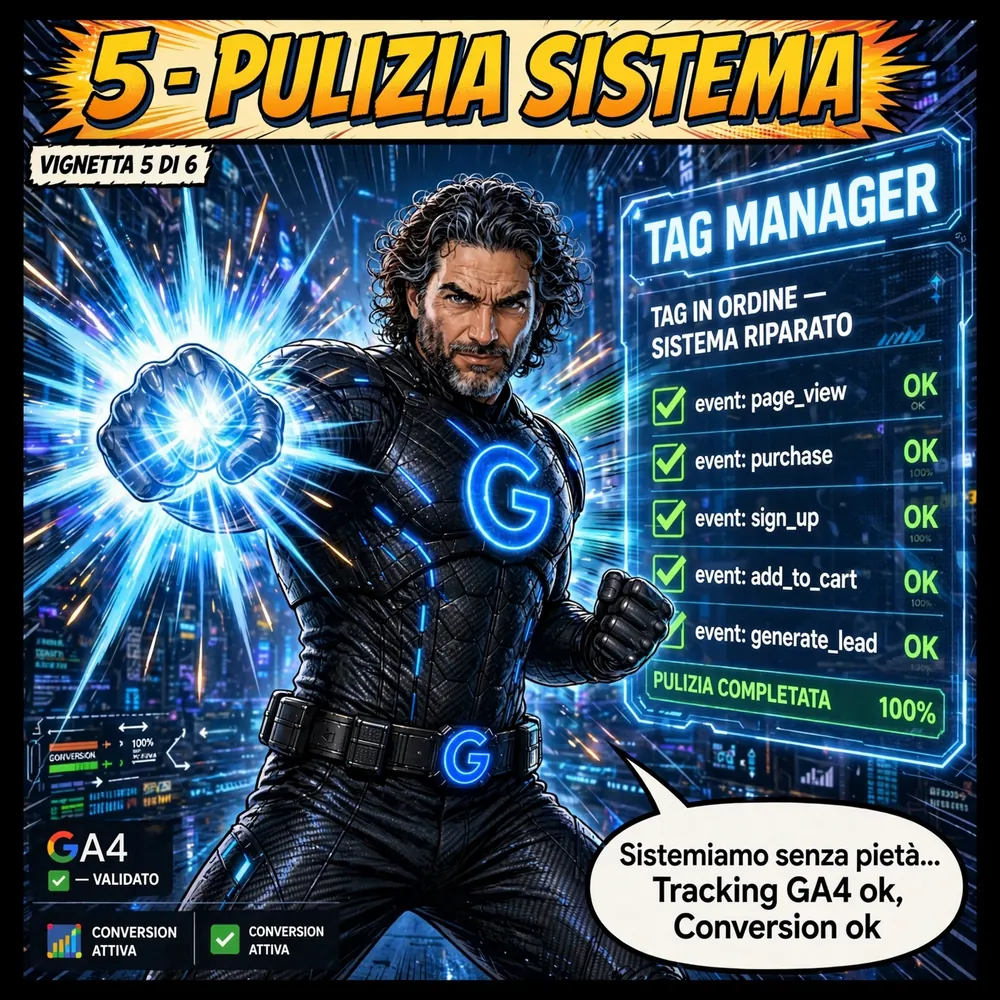 Capitolo 5 - Pulizia sistema Tag Manager e tracking GA4